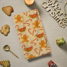 2/4/48 piezas Toallas de cocina vintage navideñas - Ultra suaves y absorbentes de poliéster con diseños de hombres de jengibre, bastones de caramelo y tazas de bebidas calientes - Perfectas para decoración navideña y regalos de Año Nuevo, decoración de cocina y fiestas - Multicolor - Ver 10