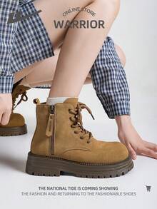 WARRIOR 1 Paar vielseitige Sportschuhe, modische gelbe Knöchelstiefel - Kamel - Übersicht 2