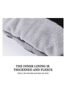 2pcs/Set Knitted Warm Hat And Gloves Set, Fashion Beanie And Gloves Suit For Men, Windproof Ear Protection, Thick Lining, Suitable For Cycling And Outdoor In Winter Winter Gear Winter Clothing