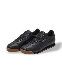 PUMA ROMA CLASSIC GUM 男女款运动鞋休闲健身轻便透气缓震厚底橡胶外底舒适日常黑色 366408-02 - 黑色 - 查看 2