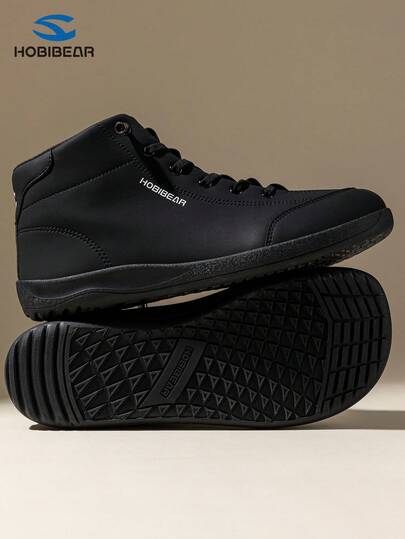 HOBIBEAR Herrsneakers och bekväma sportskor, höga skor med bred tå (stor storlek)