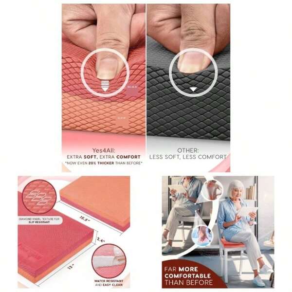 Large Foam Balance Pad, Non -  Foam Yoga Balance Training, Foam Pad Strength Training, Kneeling Pads Home Gym Exercise