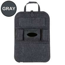 1 paquete LDQ Organizador de asiento de coche de fieltro - Organizador de almacenamiento de fieltro montado en el respaldo para artículos esenciales dentro del coche, organización del asiento trasero, accesorios de viaje, juguetes de niños, cables, bocadillos y artículos pequeños - Organizador del interior del coche de fácil instalación y ahorro de espacio, perfecto para coches familiares, SUV y viajes diarios; Diseño de múltiples bolsillos mantiene botellas, cables, cosméticos, bolígrafos - Multicolor - Ver 13