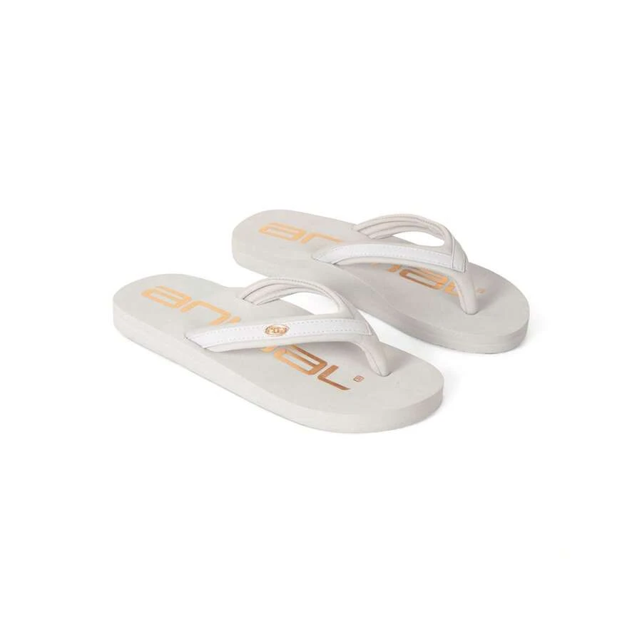 Animal Womens/Ladies Logo Flip Flops (Grey/Gold) - 100% Mixed - (MW685) - Grey - View 1