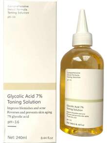 Ácido Glicólico 7% Solución,Hidratante, reafirmante y exfoliante, Ideal para pieles grasas,240ml - 1 - Ver 1