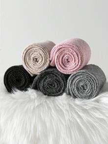 1/3 Pares de Meias Femininas Acima do Joelho, Meias Longas Brancas Grossas e Quentes em Mistura de Lã para Outono/Inverno, Adequadas para Uso Diário com Saias JK, Um Par de Meias Surpreendente e Confortável - Multicolorido - Ver 6