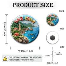 9 种款式可选 - 复古公路旅行亚克力冰箱贴，1950 年代复古装饰，包含红色汽车、餐馆和 66 号公路标志 - 适用于冰箱和洗碗机的耐用亚克力磁铁 - 父亲节、毕业典礼、圣诞节的理想礼物 - 家居、办公室的怀旧装饰 - 彩色 - 查看 8