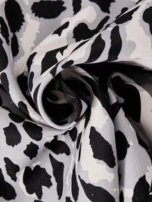 Tween Girls' Leopard Print Drawstring Waist Wide Leg Loose Casual Pants, Autumn - Apricot - View 7