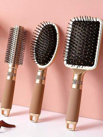 1 st/Massagekam, Luftkam, Spetsig Kam, Stylingkam, Multifunktionskam, Bredtandad Kam, Locktångskam, Plattkam, Antistatiskt Massageverktyg, Hårborste, Plasthårborste, Lämplig för Tjockt/Lockigt/Fint/Långt/Kort Hår, Unisex, Praktisk Hårvård SPA Massageborste, Hem, Locktång, Kroppsvård, Resor, Utomhus, Sport, Kontor, Skola, Hårspännen, Håraccessoarer