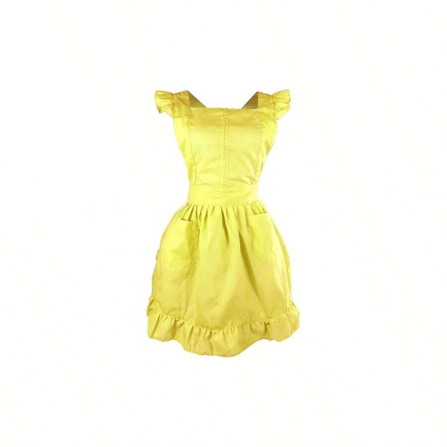 Petite Maid Ruffle Retro Apron Kitchen Cooking Cleaning Fancy Dress ...