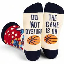Calcetines Divertidos Lavley Para Hombres - Regalos Novedosos Para Fanáticos del Deporte, Golf, Pickleball, Levantamiento de Pesas, Carreras y Más - No molestar, el baloncesto está en calcetines - Ver 12