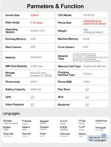 SERVO安卓智能手机，3GB+64GB双卡双待，支持4G LTE网络，全球最小手机，4.0英寸显示屏，GPS，WiFi，500W+200W双摄像头，超萌智能手机