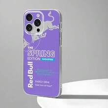 Fashion Red Bull Logo Phone Case Cover Compatible With  17 Pro Max 16 15 14 12 13 11 Mini X XR XS Plus Black Silicone Transparent Cover, Cover Compatible With  17 Pro Case,  17 Pro Max Case,  17 Case,  16 Pro Case - TMS7 - Xem 2