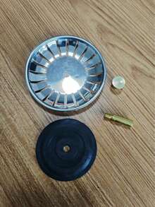 1pc Stainless Steel Kitchen Sink Drain Stopper, Waste Plug Filter, Bathroom Hair Catcher, Sink Strainer, Drain Catcher, Kitchen Tool