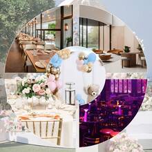 White Arched Backdrops, 6ft, 6.6ft, 7.2ft, Wedding Arch Covers, Double-Sided Elastic Dome Arched Backdrops, Suitable For Weddings, Holiday Party Decorations, Banquets, Baby Showers, Bridal Showers, Valentine's Day, Home Décor, Bachelor/Bachelorette Parties, Party Supplies. - trắng - Xem 6