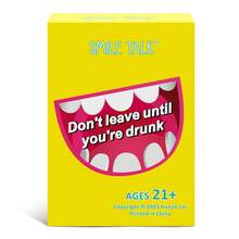 SMILE TALK 1PC Party Drinking Punishment Game, Tabletop Party Entertainment, Drinking Challenge, Mini Game For Bros & Besties Gatherings, Top Holiday Gift, Ideal For Valentine's Day/Oktoberfest/Halloween/Christmas Season, Perfect For Party Nights | 89 CARDS - Yellow - View 4