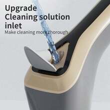 Cepillo de limpieza eléctrico giratorio para ducha con cabezales de cepillo reemplazables y mango extensible ajustable y desmontable