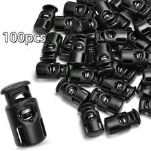 20/30/40/50/100 Stück Einzelloch Kunststoff Kordelstopper, elastische Schnürsenkel Stopper, Kordelstopper Schnallen, elastische Kordel Handschuh Stopper, Kapuzen Clips