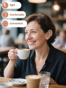 2Pcs Rechargeable Hearing-Aids Headphones 1pc Charging Bin, Ear-Hanging Amplifier, Sound Enhancement, Feedback Elimination, Suitable For Adults And The Elderly, With Volume Control And C-Type Charging.