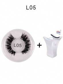 1对磁性眼线和假睫毛套装，无需胶水，可重复使用，适合旅行、出差、约会、酒店、节日送礼，新手友好，方便易用 - 自然纖長款 - 查看 28