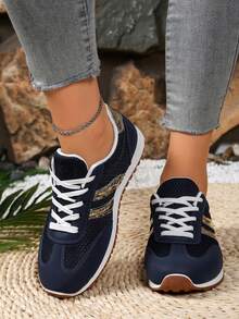 Fashionable Women's Athletic Sneakers, Elegant Design, Affordable Price, Lightweight And Comfortable, Versatile For Casual Wear; Thick-Soled Contrast Color Fashionable Casual Skateboard Shoes; Lightweight, Comfortable, Minimalist Design Casual Shoes For Autumn/Winter; 2025 New Classic Slip-On Athletic Sneakers; Versatile Non-Slip, Suitable For Commuting And Outdoor Activities.