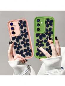 Funda Estampada Flores Azul Elegante Moderna Phone Cases compatible con Samsung S20 FE/S21/S21 FE/S21 Ultra/S22/S22 Ultra/S23/S23 FE/S23 Ultra/S24/S24 Plus/S24 Ultra/S24 FE/S25/S25 Plus/S25 Ultra/A03S 4G/A04E 4G/A05 4G/A05S 4G/A12 4G/A14 5G/A15 4G(5G)/A24 4G/A25 5G/A26 5G/A32 4G/A34 5G/A35 5G/A36 5G/A52 4G(5G)/A53 5G/A54 5G/A55 5G/A56 5G - Verde oscuro - Ver 9