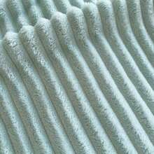 1pc Soft Vintage Style Faux Fur Blanket - Cozy Choice For Sofa And Chairs, Striped Pattern, Machine Washable, Polyester Blend, Comfortable For All Seasons, Chair/Bed Cover | Soft Blanket | Polyester Blend, Rabbit Decor - Green - View 8