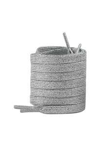 1 Pair Silver Metallic Shoelaces, Suitable For Casual Shoes And Sneakers - Multicolor - View 10