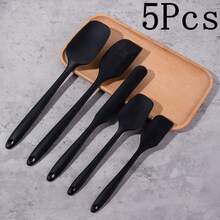 Silicone Kitchen Utensil Set - Nordic Macaron Color Cooking Tools | Spatula, Scraper, Pastry Brush, Icing Smoother | Heat-Resistant Rubber Baking & Cooking Accessories | Holiday Themed, Non-Electric Kitchen Gadgets - Multicolor - View 15