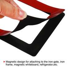 Magnetic Picture Frame, 2 Pack Magnetic Photo Frame Picture Holder Holds Photos For Refrigerator Metal Home Office - 紅色 - 查看 4