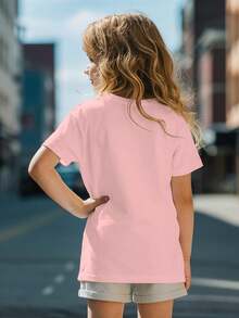 Camisetas para niñas - Rosa - Ver 2