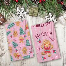 2/4/48 piezas Paños de cocina vintage navideños - Ultra suaves y absorbentes de poliéster con diseños de árboles de Navidad, hombres de jengibre, bastones de caramelo y letras - Perfectos para decoración navideña, regalos de Año Nuevo, decoración de cocina y decoración de fiestas