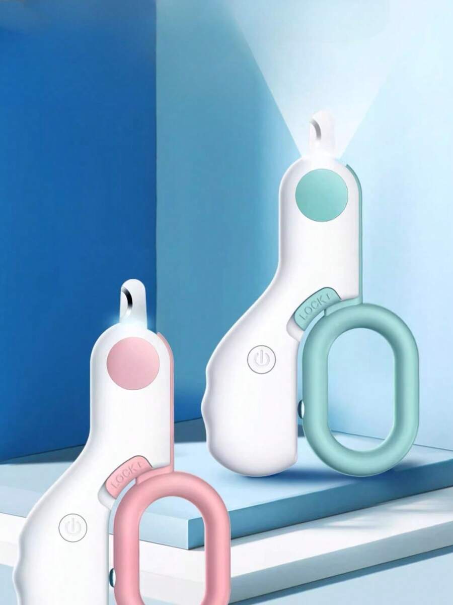 PETSIN 1 件裝迷你貓狗帶燈指甲刀,適合修指甲 - 彩色 - 查看 1