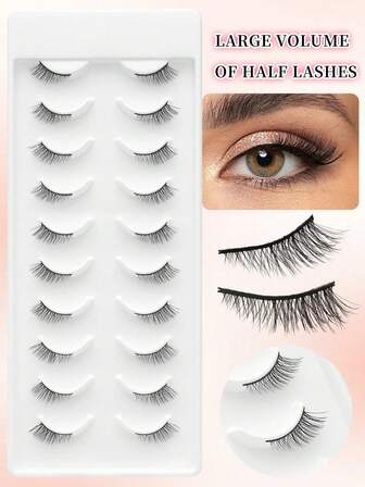 "Latina Cat Eye Lash Kit10-Pairs Carnaval Magic | Half-Length Eye AmplifierSweat-Proof Tropical DesignReusable 25+ Fiestas | Perfect For Nights/Beach Weddings 0.07mm Jungle-Soft Fibers | Beginner-Friendly Brazilian Glam"