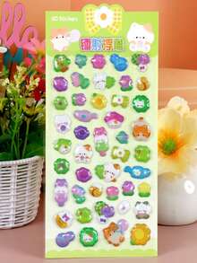 3D Cute Holographic Embossed Style Stickers 3D Cartoon 3D Stickers Valentine's Day Party Series, Student Rewards, Holiday Gifts, Cute DIY Phone Case, Notebook, Shaking Stickers 3D Embossed, 3D Glitter Stickers - 3D Cartoon Reward Stickers - Decorations For Phone Cases, Backpacks, Cups, Scrapbook Supplies