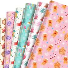 12pcs Pink Christmas Gift Wrapping Paper, Snowman Cartoon Pattern Design, Cute Style Holiday Gift Box Wrapping Paper, Suitable For Family Gatherings, Children's Christmas Parties, Office Party Gifting Scenarios, Made Of High-Quality Thick Paper, Easy To Cut, Fold-Resistant And Tear-Resistant, Suitable For DIY Packaging, Gift Box Wrapping, Holiday Wall Decoration, Christmas Snowman Theme Party Decoration