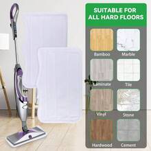 Steam Mop Pads Shark Steam Spray Mop S3101 S3251 SK460 SK410 S3101n2 S3250 SK435CO SK140 SK14, Washable Microfiber Cleaning Steamer Pads, White, 5Pack - S3101 Pads - 5pack - View 7