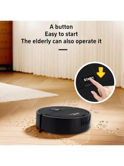 Slimme Cleaning Robot, Slim Low Noise Battery Powered (Strong Suction) 60 Minute Runtime Pet Hair Hard Floors) Automatic Directional Cleaning, Includes Remover Accessory, Sweeping Stofzuiger Equipped Mop Self Emptying Robot Vacuum, view 7