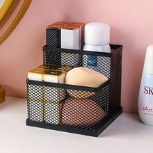 多功能金属笔筒兼桌面收纳盒，创意学生/办公用品收纳，装饰性桌面文具架，高端网状收纳盒，适用于家庭、学习、工作