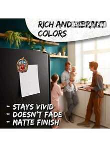 1pc 2D City Landscape Refrigerator Magnet - Suitable As Holiday Gift For Friends, Multiple Acrylic And Rubber Soft Magnets Fit For Metal Doors, Fridges, Storage Cabinets - Creative Home Decor Gift For Travel Lovers, New Year, Graduation, Anniversary, Christmas, Thanksgiving - Multicolor - View 9