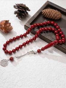 8 件全新亚克力 45 珠 10 毫米 日常祈祷串珠念珠 Tasbih - 彩色 - 查看 5