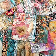 36 Sheets A5 Exotic Floral Lace Butterfly Background Scrapbooking Paper, Suitable For Bullet Journals, Collages, Cards, Albums And Crafts