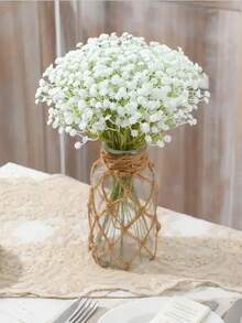 1/3/15/30 Piezas de Flores Artificiales Blancas de Respiración de Bebé. Estas Gypsophila Falsas Ofrecen un Toque Realista. Son Flores Artificiales. Para Arreglos Florales de Bodas, Decoración de Fiestas, Decoración de Cumpleaños, Decoración de Habitaciones, Decoración del Hogar, Decoración al Aire Libre. Decoraciones de Graduación, Plantas, Flores Falsas, Plantas Falsas, Accesorios de Dormitorio, Decoraciones de Boda.