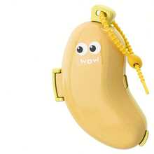 香蕉形牙刷架和旅行盒 - 可爱的笑脸设计，带防尘罩的便携式卫生收纳盒，塑料浴室收纳盒香蕉形牙刷架带牙膏隔层，塑料旅行盒，便携式 ABS 设计 - 居家和旅行必备，独特有趣的礼物创意（黄色、绿色） - 适合家庭、旅行和成人 - 彩色 - 查看 6