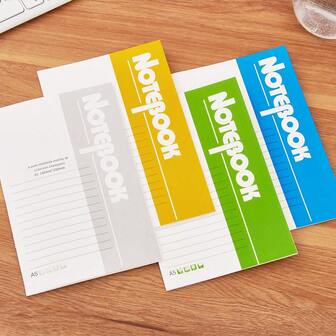 A5 Soft Cover Notebook, Writing Pad, Memo Book, Meeting Notes, Diary, Office Supplies