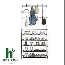 Zapatera Perchero  5.1 Organizador Para Ropa Zapatos Perchero Zapatera - Negro - Ver 1