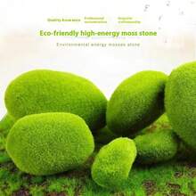 حجر الطحالب الخضراء الاصطناعية، صخور الطحالب، حجر طحالب خضراء مزيفة، مصنوعة من مادة البي في سي، لتزيين الحدائق، ترتيبات الزهور، إكسسوارات التصوير الفوتوغرافي، أحواض السمك، حفلات الزفاف، حدائق الفراشات والأعمال اليدوية، ديكور حدائق الصخور للخارج، حدائق الفراشات DIY، ديكورات الأعياد والمناسبات