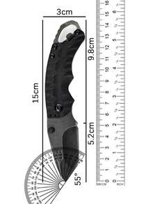KS series D2 Camshaft Pocket Knife | Steel Blade | Auxiliary Folder Open-Ended Knife | Outdoor | EDC - Naranja - Ver 11