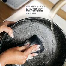 20Pcs Durable Black Scrubber Sponges - Multipurpose Kitchen Bathroom Cleaning Sponges For Dishwashing, Pots, And BBQ Tools, Non-Stick Oil, Outdoor Barbecue Cleaner