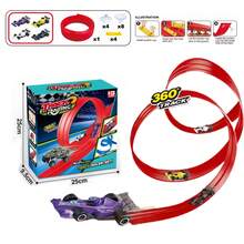 Car Track Set, Double Loop 360° Looping Track, 4 Cars Included, Toy Parking, Educational Racing Toy For Kids 3-12,Diy Assembly Track, Multi-Level Car Building Model, Parent-Child Interaction Boy Toy Gift Box, Birthday Gift, Children's Day Gift, Festival Gift,Car Toy Storage,Toy Car For Kids,Kids Boy Toys,Back To School